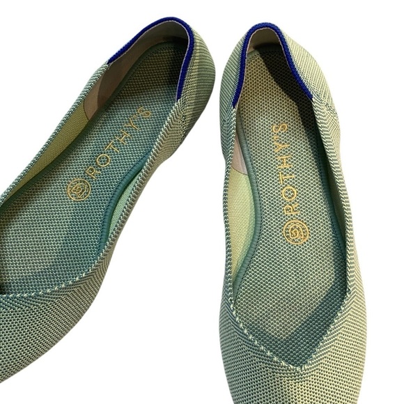 Rothy’s The Point Special Edition Mint Green Sz 9 Knit Flats - Picture 5 of 10